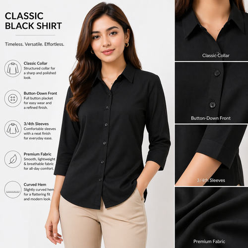 Classic Formal Shirt for Women (All Colours Available)