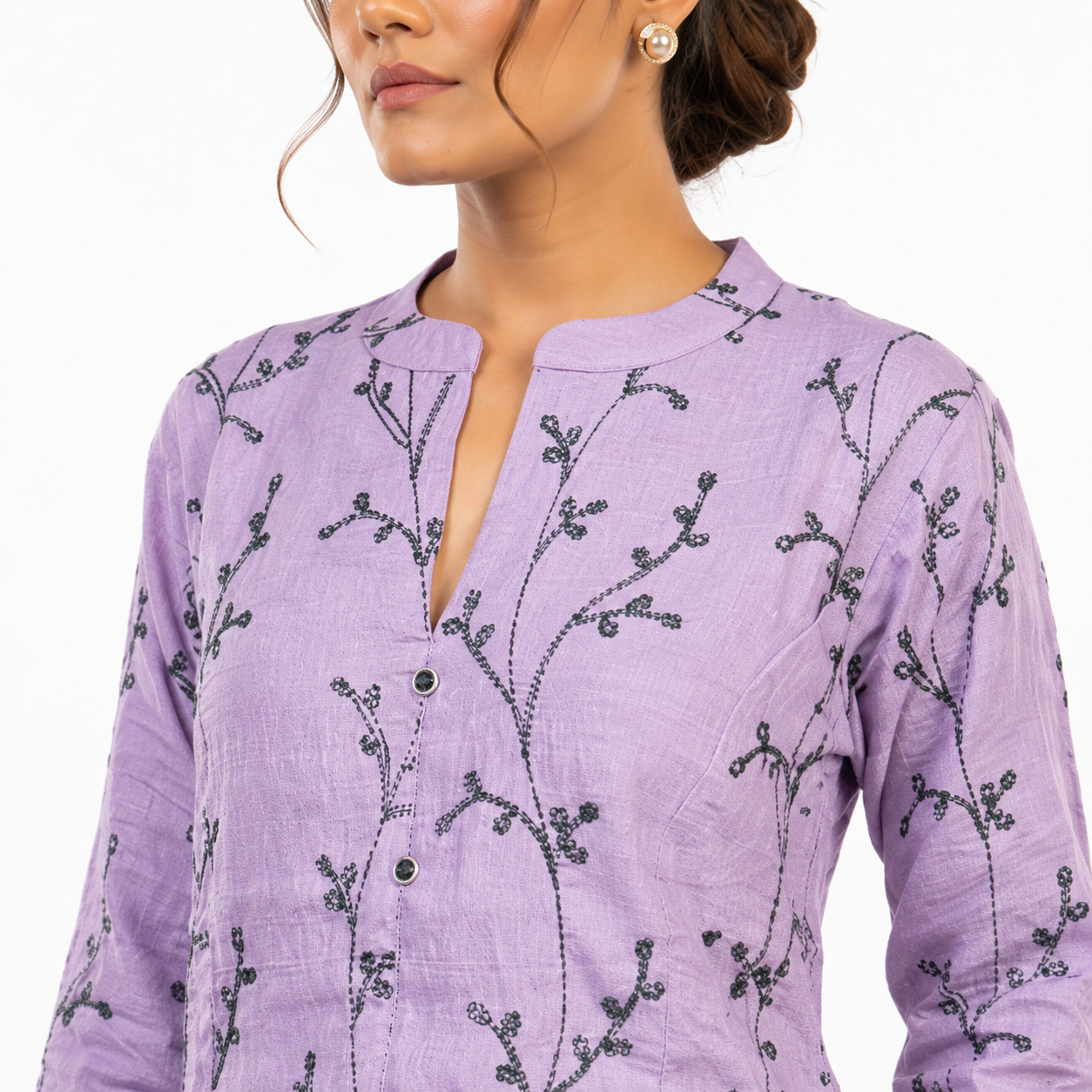 Elegant Printed Cotton Cordset for Everyday Comfort