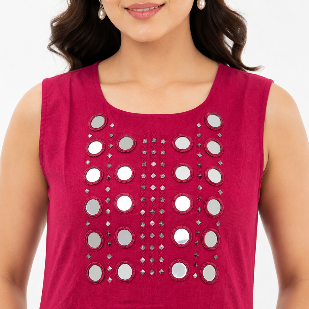 Mirror Work A-Line Cordset with Pockets