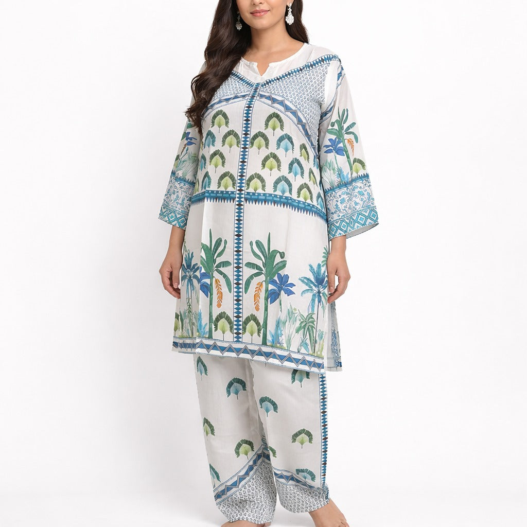 Women's Premium Turkish Printed Co-ord Set