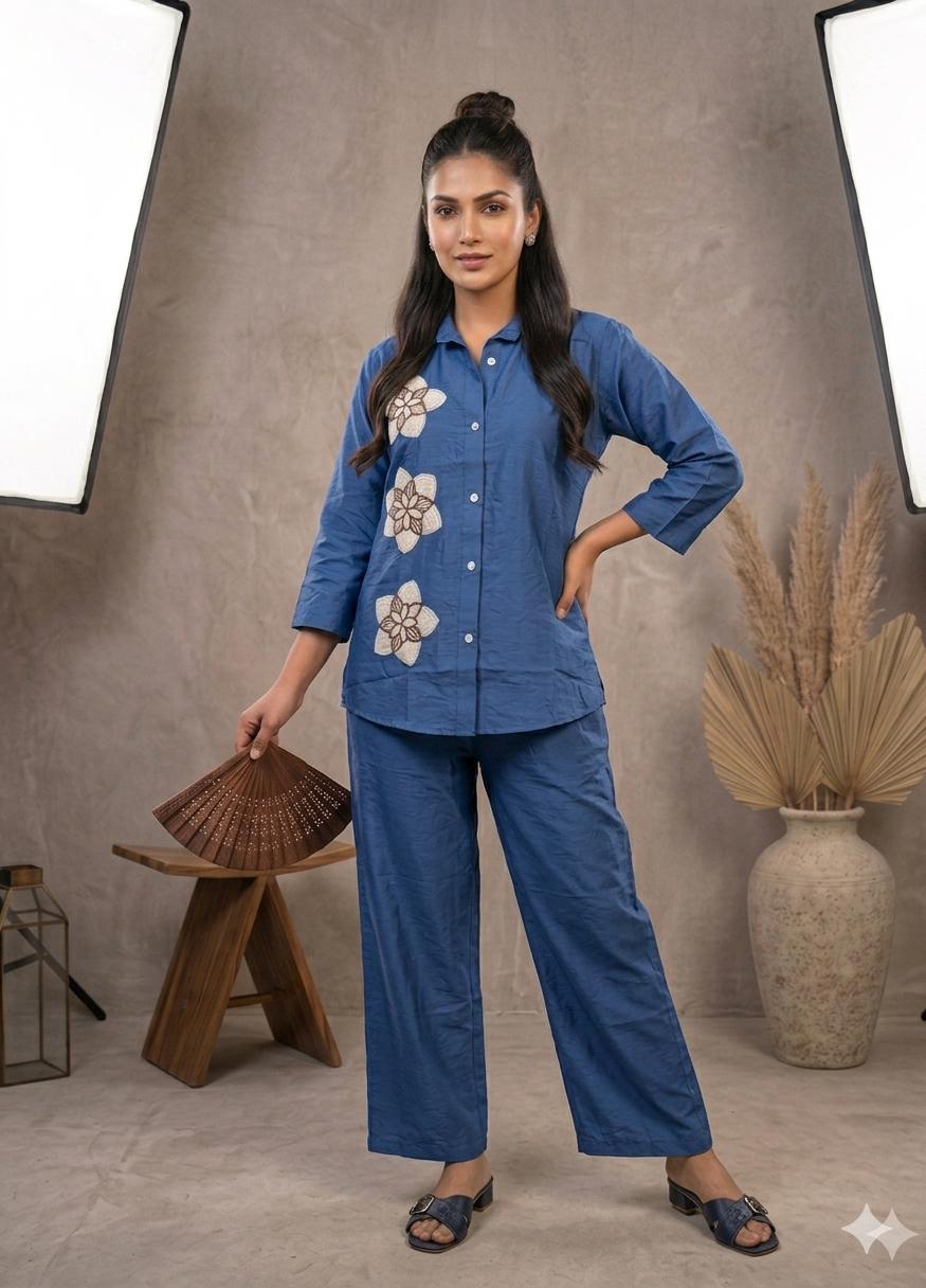 Stylish Floral Shirt Cordset (M–XXL)