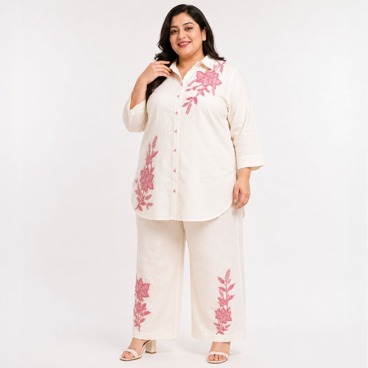 Elegant Floral Cordset (3XL–5XL)